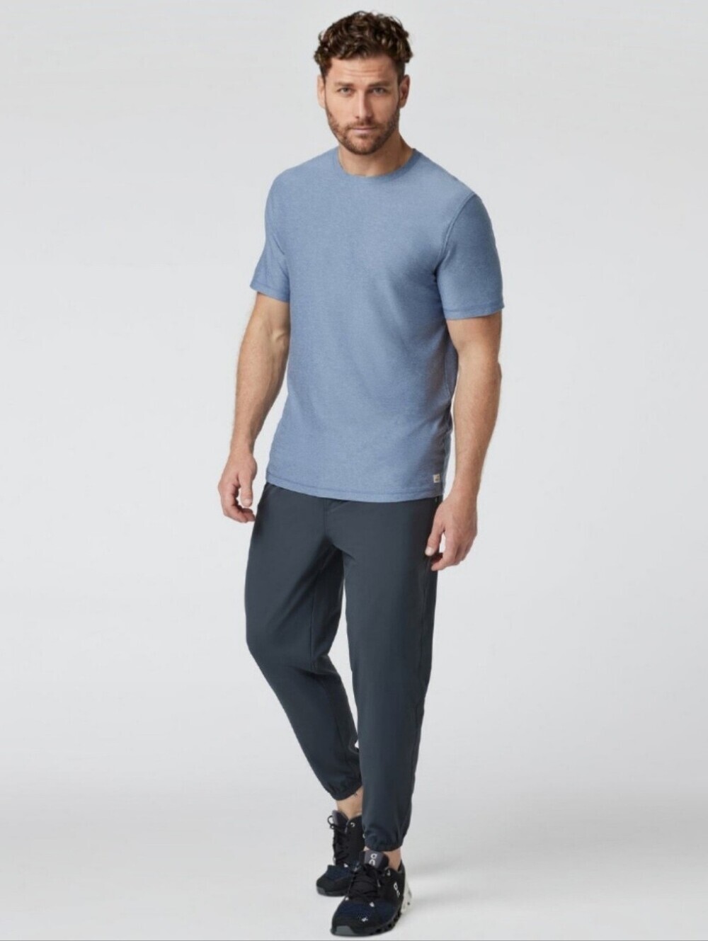 Vuori Men’s Kore Jogger Performance Pants W/ Short Liner, Charcoal/Ink, XL
